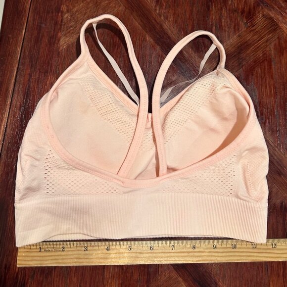 Nike Dri-Fit Sports Bra M Peach Racerback - Picture 4 of 7